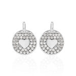 Boucles D'oreilles Pendantes Ivany Argent Blanc Oxyde De Zirconium - Pendantes Femme | Marc Orian