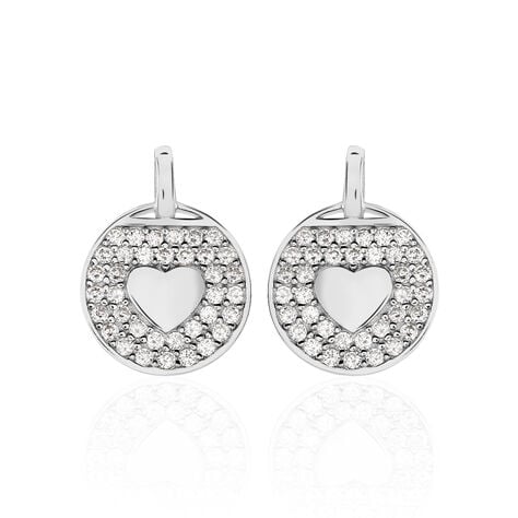 Boucles D'oreilles Pendantes Ivany Argent Blanc Oxyde De Zirconium - Pendantes Femme | Marc Orian