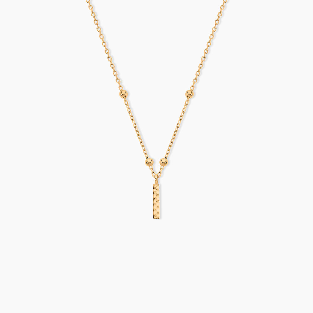 Collier Plaqu&eacute; Or Jaune Lettra - Colliers fantaisie Femme | Marc Orian