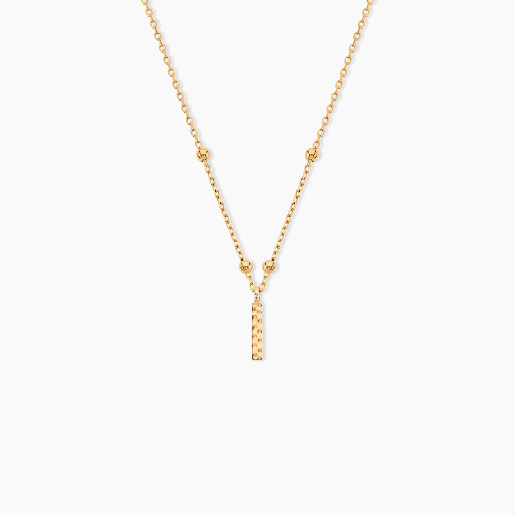 Collier Plaqu&eacute; Or Jaune Lettra - Colliers fantaisie Femme | Marc Orian