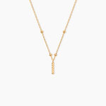 Collier Plaqu&eacute; Or Jaune Lettra - Colliers fantaisie Femme | Marc Orian