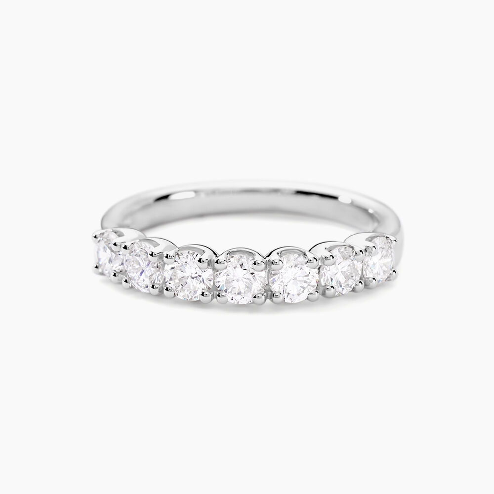 Alliance Hera Or Blanc Diamant - Alliances avec pierres Femme | Marc Orian