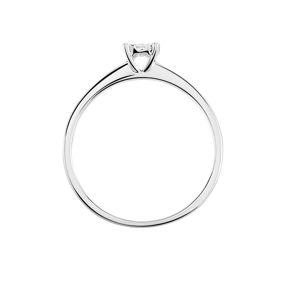 Bague Solitaire Or Blanc Dream Diamants - Parures de mariage Femme | Marc Orian