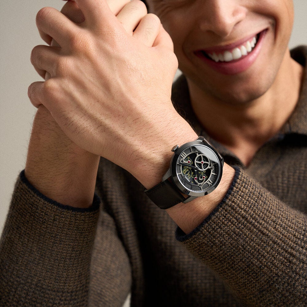 Montre Fossil Bic Tic Tourbillon Gris - Montres &eacute;tanches Homme | Marc Orian