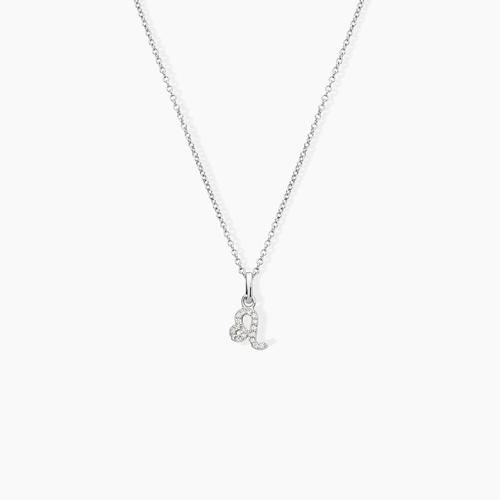 Collier Astra Argent Blanc Oxyde De Zirconium - Colliers avec pierres Femme | Marc Orian