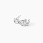 Cr&eacute;oles Oiva Or Blanc Oxyde De Zirconium - Cr&eacute;oles Femme | Marc Orian
