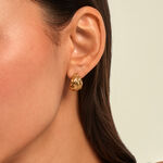 Boucles D'Oreilles Puces Nelie Acier Jaune - Cr&eacute;oles Femme | Marc Orian