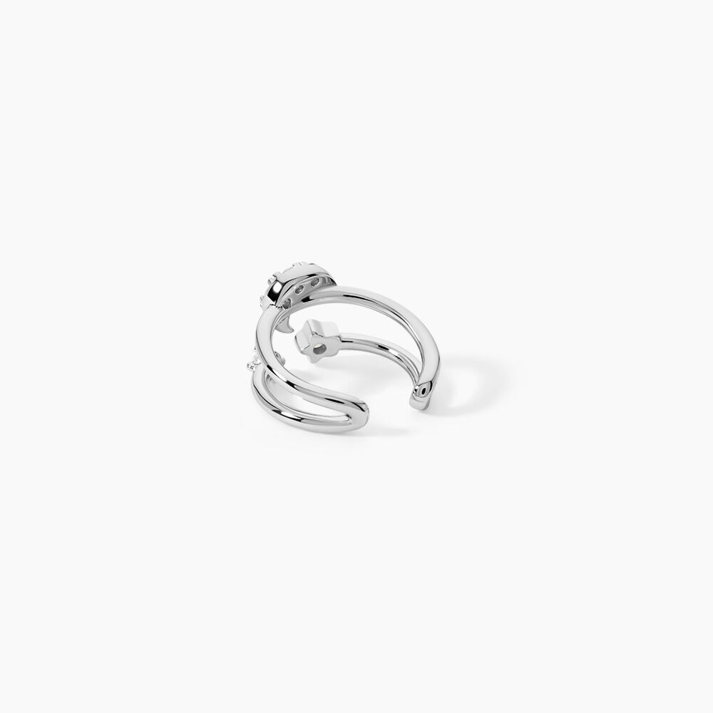Bague D'h&eacute;lix Unitaire Aphra Argent Blanc Oxyde De Zirconium - Piercings d'oreilles Femme | Marc Orian
