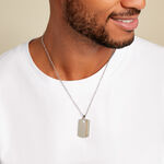 Collier Jourdan Nunko Acier Argent&eacute; - Colliers Homme | Marc Orian