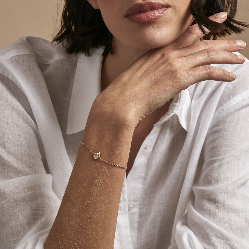 Bracelet Bobbie Plaqué Or Jaune Oxyde De Zirconium - Bracelets chaînes Femme | Marc Orian