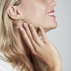 Boucles D'oreilles Pendantes Plaqué Or Lauro Oxydes De Zirconium - Boucles d'oreilles Pendantes Femme | Marc Orian