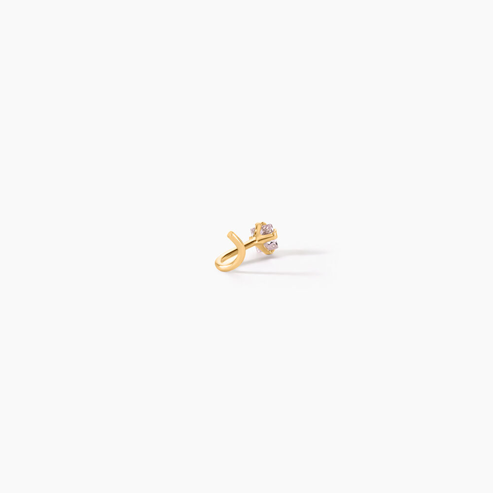 Piercing De Nez Or Jaune Oxyde De Zirconium - Piercing Nez Femme | Marc Orian