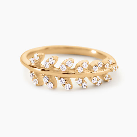 Bague Plaqu&eacute; Or Jaune Luz Oxyde De Zirconium - Bijoux fantaisie Femme | Marc Orian