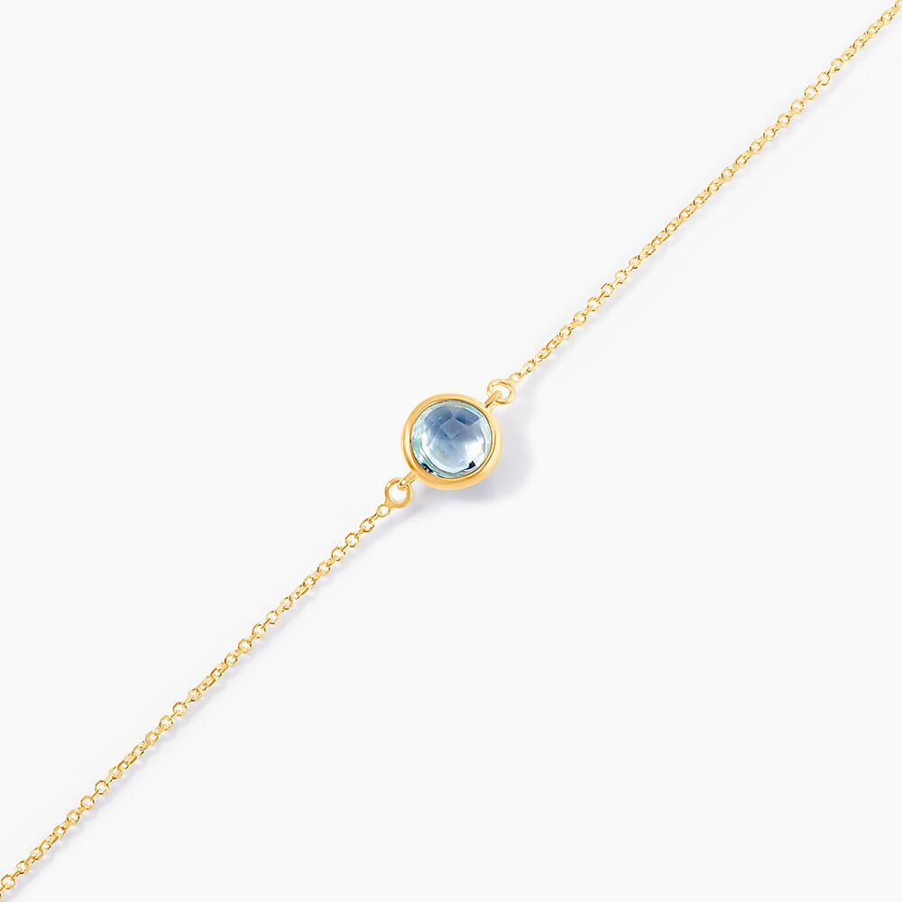 Bracelet Or Jaune Arenale Topaze - Bracelets cha&icirc;nes Femme | Marc Orian
