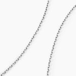 Cha&icirc;ne Claudine Maille For&ccedil;at Argent Blanc - Colliers fantaisie Famille | Marc Orian