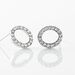 Boucles D'oreilles Puces Argent Blanc Umbria Oxydes De Zirconium