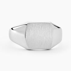 Chevalière Gringoire Argent Blanc - Chevalières Homme | Marc Orian