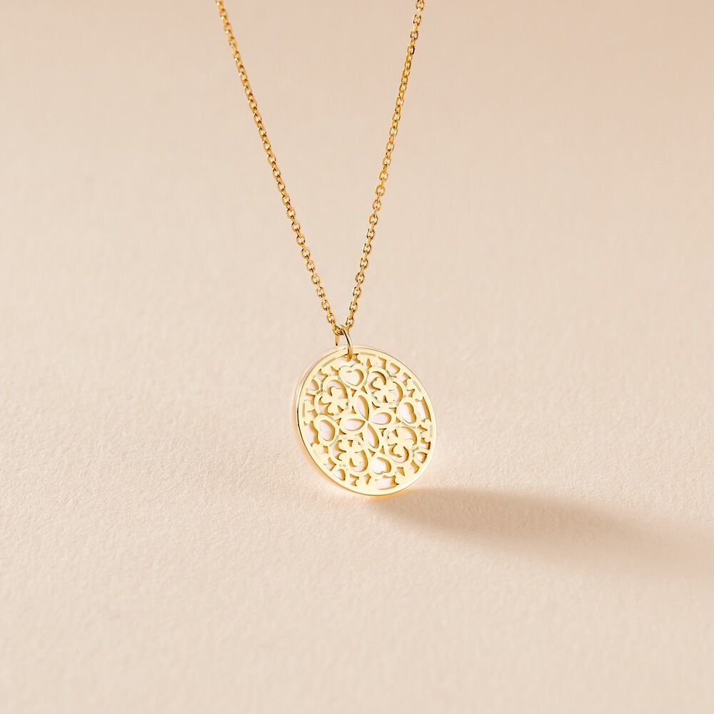 Collier Rosalya Or Jaune Nacre - Colliers avec pierres Femme | Marc Orian