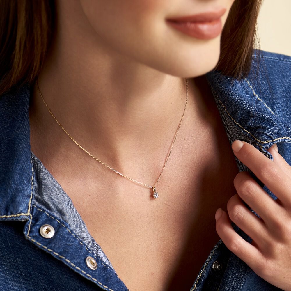 Pendentif Aphrodite Or Jaune Diamant - Pendentifs Femme | Marc Orian