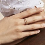 Bague Plaqu&eacute; Or Mietta Oxydes De Zirconium - Bijoux fantaisie Femme | Marc Orian