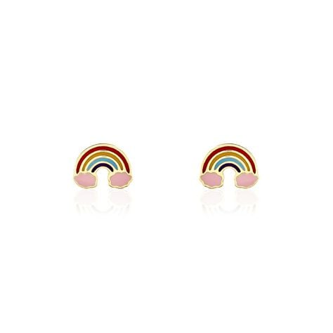 Boucles D'oreilles Puces Raine Or Jaune - Puces Enfant | Marc Orian