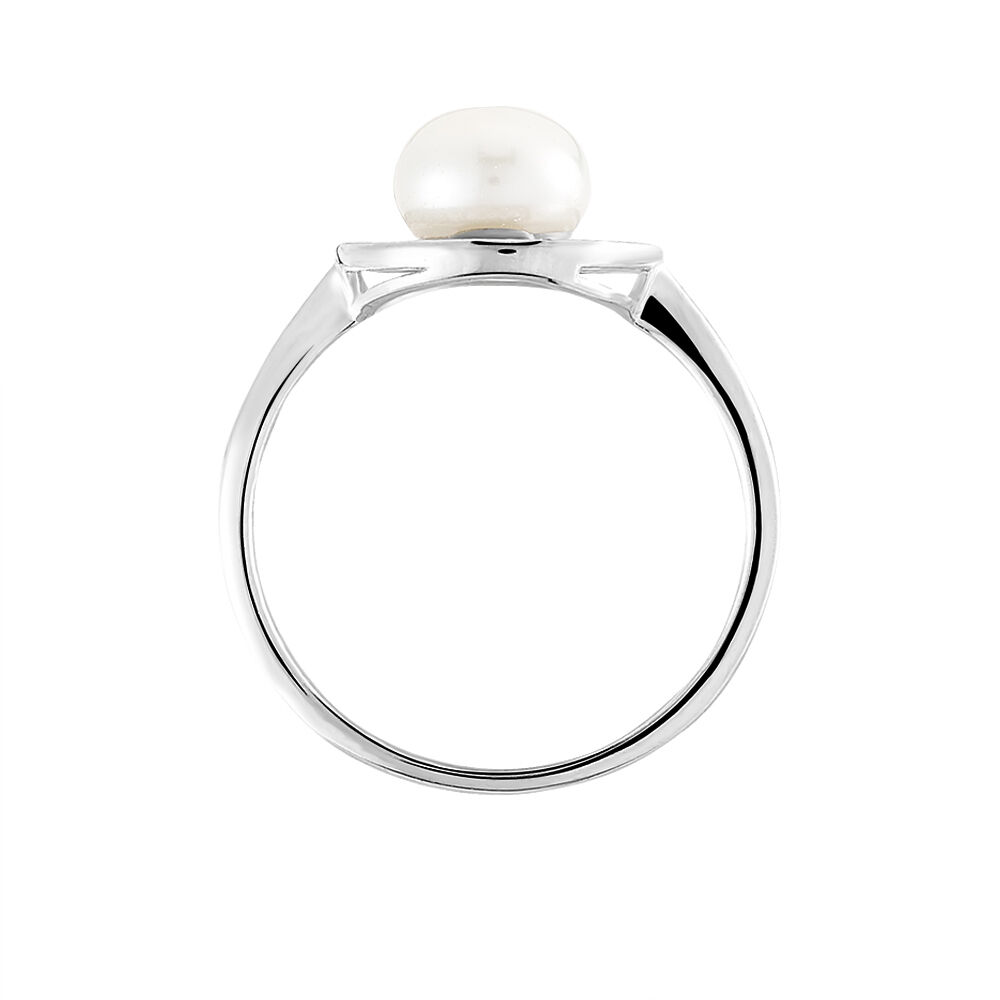 Bague Lenka Argent Blanc Perle De Culture Et Oxyde De Zirconium - Bijoux fantaisie Femme | Marc Orian