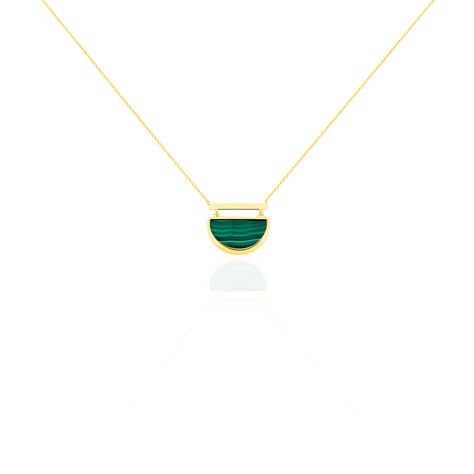 Collier Florica Or Jaune Malachite - Colliers avec pierres Femme | Marc Orian
