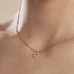 Collier Gino Argent Rose Oxyde De Zirconium - Colliers avec pierres Femme | Marc Orian