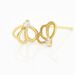 Boucles D'oreilles Puces Eleanor Fleur Or Jaune Oxyde De Zirconium - Puces Femme | Marc Orian