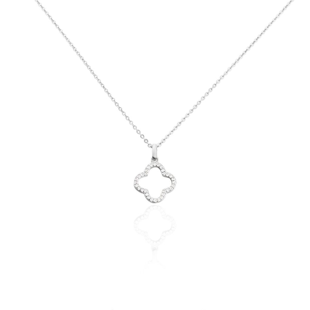 Collier Argent Blanc Finnegan Oxydes De Zirconium - Colliers avec pierres Femme | Marc Orian