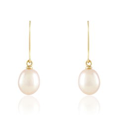 Boucles D'oreilles Pendantes Baroque Or Jaune Perle De Culture - Boucles d'oreilles Pendantes Femme | Marc Orian