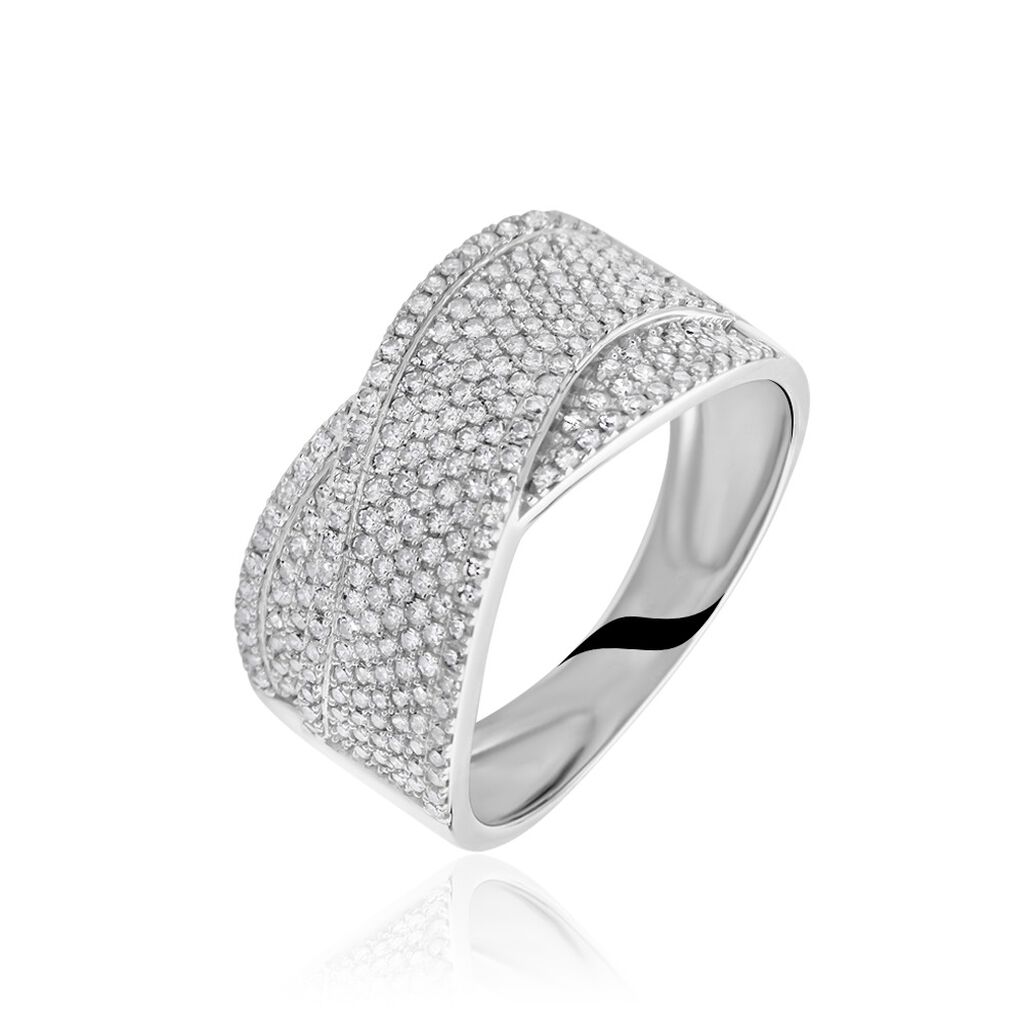 Bague Elyne Or Blanc Diamant - Soldes Femme | Marc Orian
