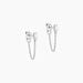 Boucles D'Oreilles Pendantes Manuelita Argent Blanc Oxyde De Zirconium - Pendantes Femme | Marc Orian