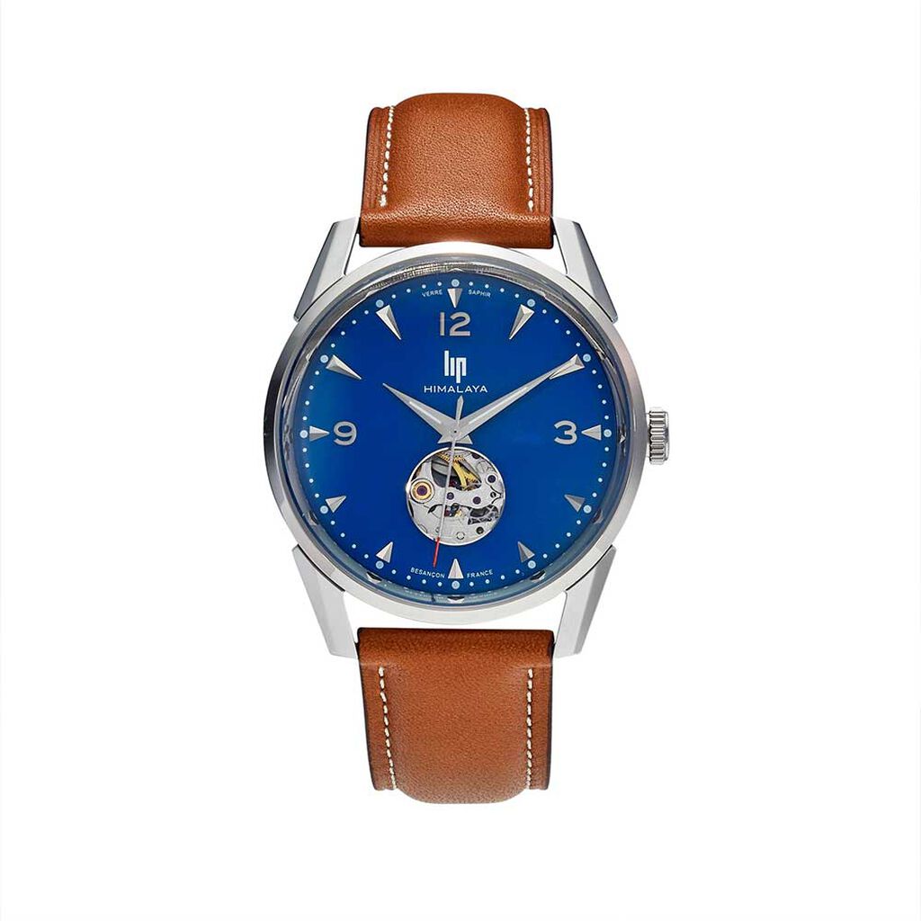 Montre Lip Himalaya Cœur Battant 40 Bleu - Montres automatiques Homme | Marc Orian