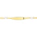 Bracelet Identité Bartolomee Maille Alternee 1/3 Or Bicolore - Gourmettes Enfant | Marc Orian