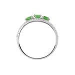 Bague Madeline Or Blanc Emeraude Diamant - Bagues vintage Femme | Marc Orian