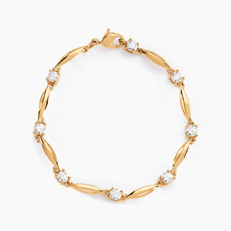 Bracelet Mimona Plaqué Or Jaune Oxyde De Zirconium - Bracelets chaînes Femme | Marc Orian