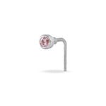 Piercing De Nez Fethi Serti Clos Or Blanc Oxyde De Zirconium - Piercing Nez Femme | Marc Orian