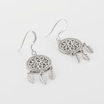 Boucles D'oreilles Pendantes Nemetona Argent Blanc Oxyde - Pendantes Femme | Marc Orian