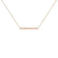 Collier Adali Argent Rose Oxyde De Zirconium