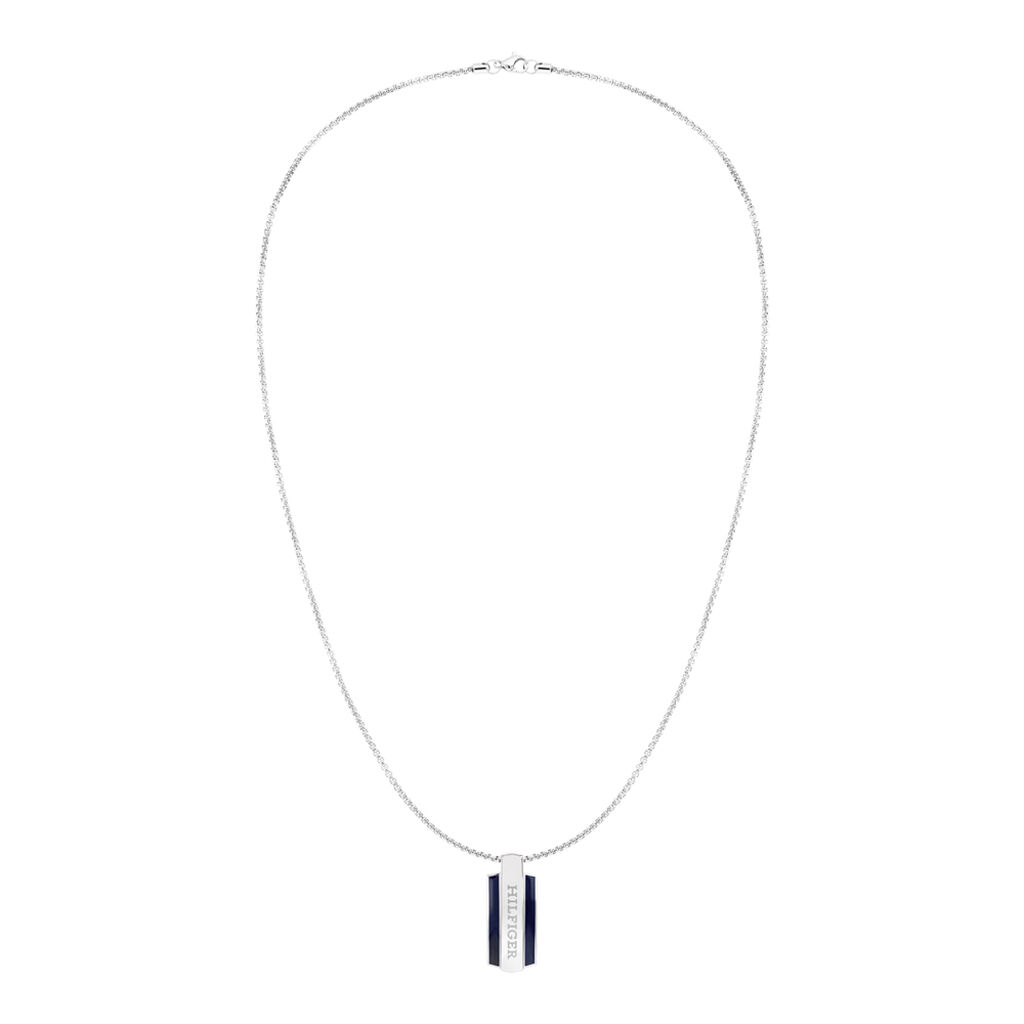 Collier Tommy Hilfiger Parker Acier Blanc - Colliers fantaisie Homme | Marc Orian