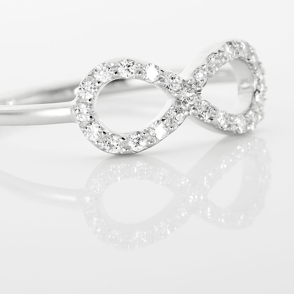Bague Klothilda Or Blanc Oxyde De Zirconium - Solitaires Femme | Marc Orian