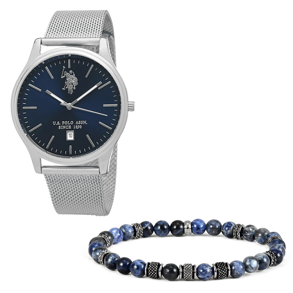 Coffret De Montre U.s. Polo Assn. Bleu - Montres étanches Homme | Marc Orian