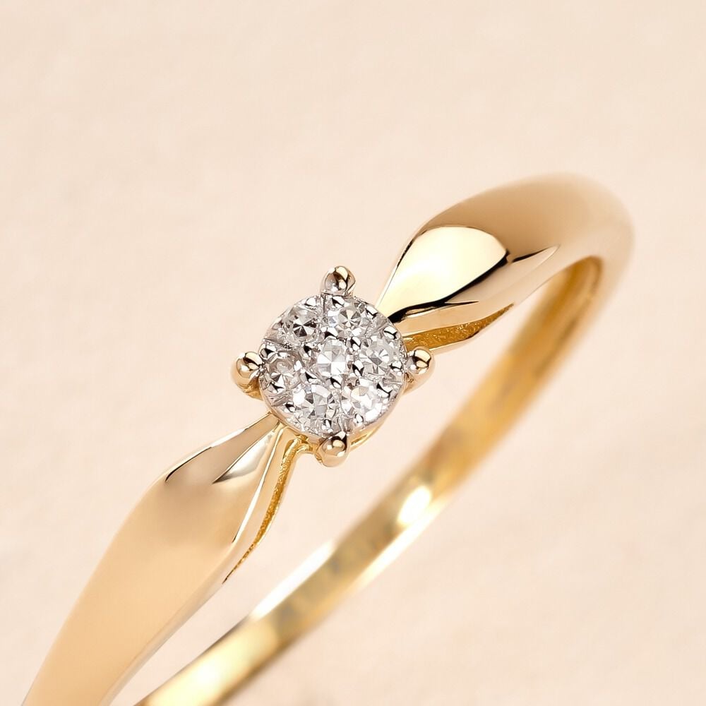 Bague Louisanna Or Jaune Diamant - Parures de mariage Femme | Marc Orian