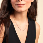 Collier Collie Argent Rose Oxyde De Zirconium - Colliers avec pierres Femme | Marc Orian