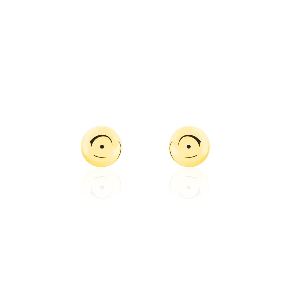 Boucles D'oreilles Puces Fidelia Boule Or Jaune - Puces Femme | Marc Orian