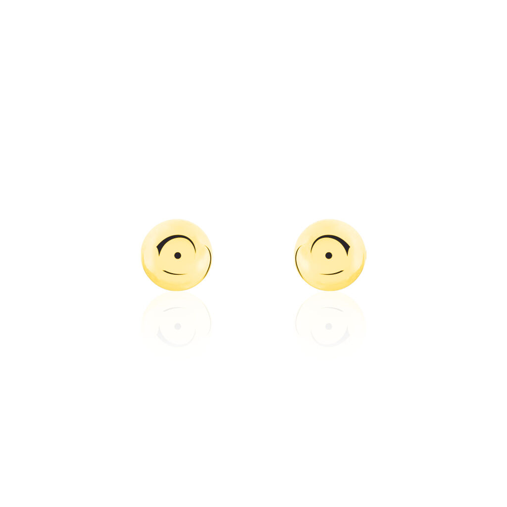 Boucles D'oreilles Puces Fidelia Boule Or Jaune - Puces Femme | Marc Orian