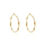 Cr&eacute;oles Lenna Torsad&eacute;e Plaqu&eacute; Or Jaune - Cr&eacute;oles Femme | Marc Orian