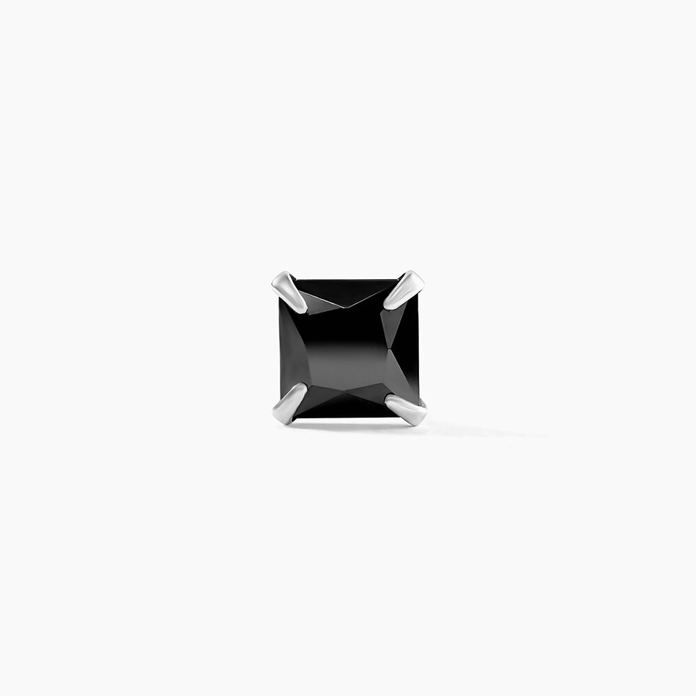 Boucle D'oreille Puce Unitaire Paco Argent Blanc Oxyde De Zirconium - Puces Homme | Marc Orian