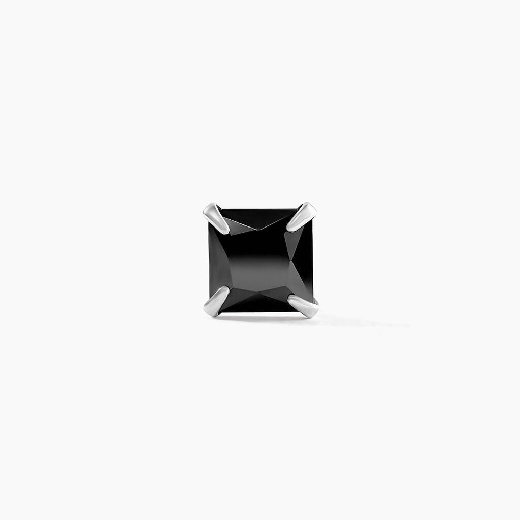 Boucle D'oreille Puce Unitaire Paco Argent Blanc Oxyde De Zirconium - Puces Homme | Marc Orian